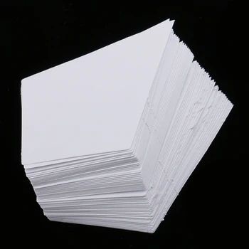 100 Штук Ромбовидного Круглого Бумажного Шаблона для Лоскутного Шитья Белый