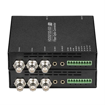 12G SDI Многофункциональный Расширитель Волокна По Оптоволокну Конвертер Уровня Вещания SDI Видео Волоконно-Оптический Преобразователь Включает SFP Модуль