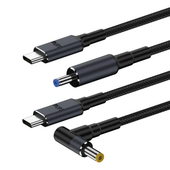 140 Вт PD USB Type C штекерный вход для зарядного кабеля 5,5x2,1 мм 5,5x2,5 мм для ноутбука DXAC