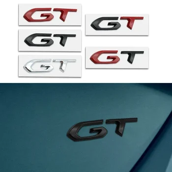 3D Автомобильная Наклейка GT Логотип Металлическая Эмблема Значок Наклейки Для Peugeot 206 207 307 208 408 2008 RCZ Renault VW GT Polo Golf 5 7 Passat B5