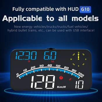 5,5'Светодиодный Дисплей G10 HUD Head Up Display Автомобильный GPS Цифровой Спидометр Автоматическая Проекторная Головка Универсальная Для Всей автомобильной Смарт-Электроники