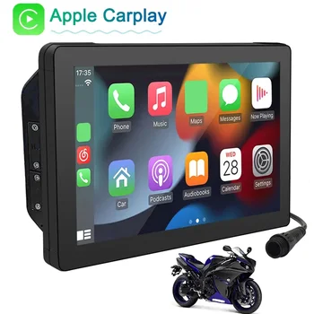 7-дюймовый мотоциклетный GPS-навигатор IPX7 Водонепроницаемый Беспроводной Bluetooth Carplay Плеер с сенсорным экраном Мотоциклетный навигатор Android Auto