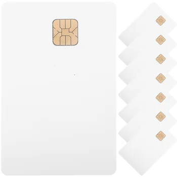 8шт Пустых Кредитных Карт с Чипами Белые Кредитные Карты Ic-Карты ПВХ Пустые Карты