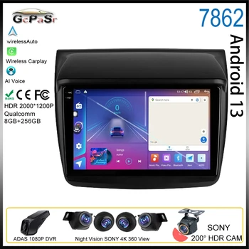 Android Auto Для Mitsubishi PAJERO Sport 2 L200 Triton 2008-2016 Автомобильный Мультимедийный Радиоприемник Carplay Player Навигационная Камера Dash