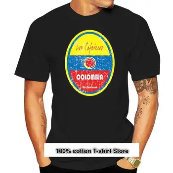 Camiseta de fútbol de Colombia para hombre y mujer, camisa Unisex desgastada, top