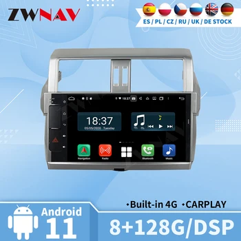 Carplay Радио Bluetooth Видеоприемник Для Toyota Prado 2014 2015 Автомобильный Мультимедийный Центральный 2 Din Android Auto Screen Стерео