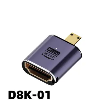 HDMI-совместимый Адаптер с прямым углом 90 270 градусов Преобразователь 