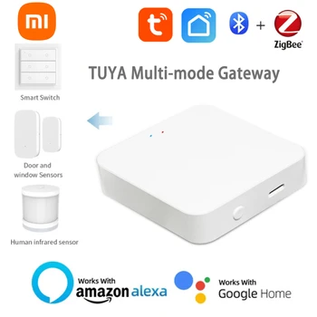 Xiaomi Tuya Zigbee Bluetooth Gateway HUB Беспроводной Мост Для Умного Дома Smart Life App Датчик Дистанционного Управления Через Alexa Google Home