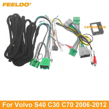 Автомобильный 16-контактный кабель питания FEELDO Адаптер жгута проводов для Volvo S40 C30 C70 2006-2012 Установка головного устройства