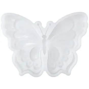 Белая бабочка силиконовые смолы пресс-формы смолы пресс-формы 15.6*11.8*1.7 см силиконовые 3D животных силиконовые формы декор