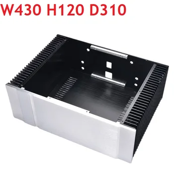 Блок Питания Усилителя Мощности Pass Panel Шасси DIY Алюминиевый Корпус ЦАП-Декодера Большой Размер Hi-End AMP Box W430 H120 D310/D410