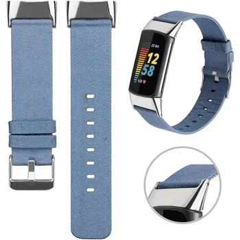 Брезентовый ремешок для часов Fitbit Charge 6/5, дышащий и мягкий тканый браслет для рук, замена ремешка для часов