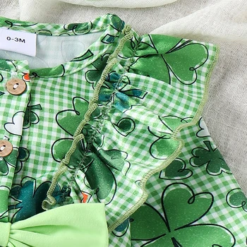 Весенняя одежда для маленьких девочек из 2 предметов, комбинезон с бантом спереди и рюшами, комплект одежды для младенцев
