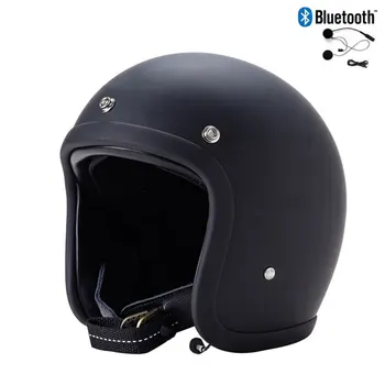 Винтажные TT & COCASCOS Ретро Мотоциклетные Шлемы с Bluetooth Jet С Открытым Лицом Из Стекловолокна Для Скутера Cafer 3/4 Шлемы Capacete Chopper
