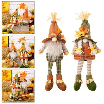 Волшебная шляпа Рудольфа на Хэллоуин, кукла с подвешенными ногами, Гном, Подарок на День Благодарения, Рождественская вечеринка, Кукла-гном, украшение в виде тыквы X7N6