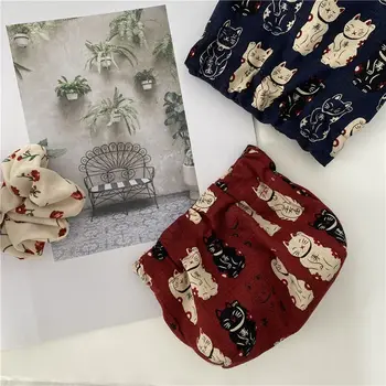 Денежные мешки в японском стиле Привлекают богатство, маленькие кошельки, мини-портмоне, косметичка для губной помады, весенняя сумка Lucky Cat