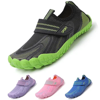 Дети, мальчики и девочки, Пляжная обувь для быстрого дайвинга, Обувь для плавания Qianjiang, обувь для фитнеса в помещении, обувь для пола, обувь для ванной комнаты 29-38#