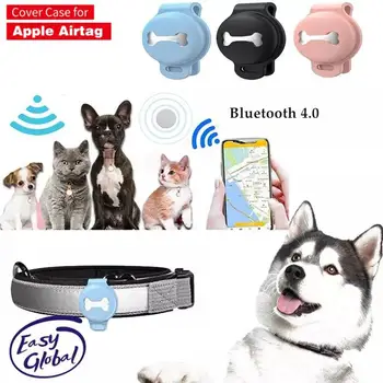 Для Apple Airtags Locator Tracker Силиконовый защитный чехол для защиты домашних собак от потери Мягкий защитный чехол для чехла Airtag