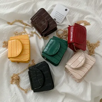 Женские сумки через плечо из искусственной кожи, трендовые дизайнерские сумки на цепочке, портмоне, мини-квадратная сумка, женские сумки для рук, роскошная сумка