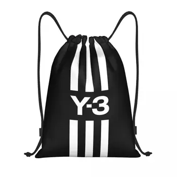 Изготовленная на заказ сумка на шнурке Yohji Yamamoto для покупок Рюкзаки для йоги Мужские Женские Спортивные сумки для спортзала