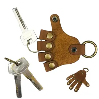 Кожаный брелок для ключей в форме руки, брелок для розыгрышей, брелок с подвеской, креативный брелок для рюкзака