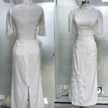 Коктейльные платья Fairytale Элегантные и красивые женские платья Белые аппликации Stain Grace Женская застежка-молния 2023