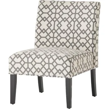 Кресло Christopher Knight Home из ткани Kassi с серым геометрическим рисунком