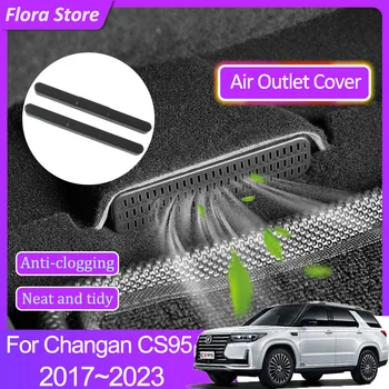 Крышка Воздуховыпуска для Автомобиля Changan CS95 2017~ 2023 2020 2022 Под Вентиляционной Решеткой Заднего Сиденья Аксессуары Для Вытяжки Кондиционера