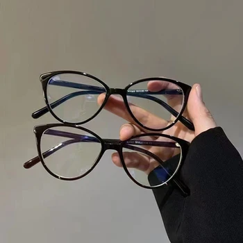 Личность Мода Кошачий Глаз Очки Женщины Треугольная Рамка Партия Компьютерная Игра Защита Глаз Очки