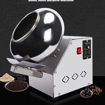 Машина для обжарки шоколадного сахара, 30-сантиметровый ролик, коммерческая Маленькая машина для нанесения покрытия на конфеты, машина для полировки покрытия шоколадными бобами