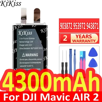 Мощный аккумулятор KiKiss 903872 953972 943871 4300 мАч для аккумуляторов DJI Mavic AIR 2 AIR2