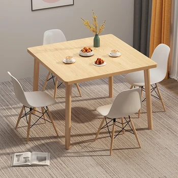 Обеденный стол из современного дерева, классические офисные журнальные столики в скандинавском стиле на открытом воздухе, Мебель для гостиной для кухни Mesas De Jantar
