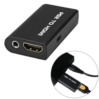 Портативный аудио-видео конвертер, совместимый с PS2 и HDMI, адаптер AV-кабель для SONY PlayStation 2, запчасти Plug And Play