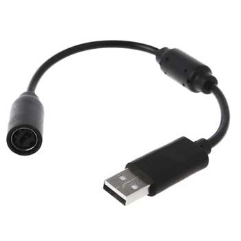 Разделительный кабель контроллера USB для Xbox 360 Черный высококачественный разъемный кабель для контроллера USB-шнур