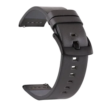 Ремешок для часов из натуральной кожи Samsung Galaxy Watch 42 46 мм Gear S3 Sport Active 2 3 Быстросъемный ремешок для часов 18 20 22 24 мм