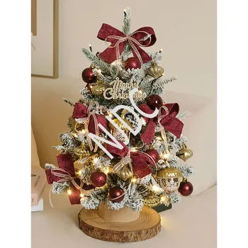 Рождественская елка Для дома, небольшая настольная упаковка, украшения для прилавка магазина DIY, украшения