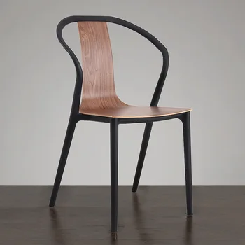 Современный минималистский стул со спинкой, кресло, обеденный стул, кресло для отдыха, кресло для приема гостей и переговоров
