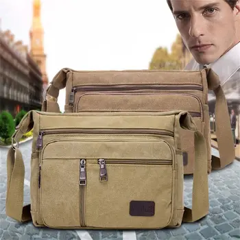 Сумка через плечо большой емкости, деловая мужская сумка-тоут, дорожная сумка на одно плечо, сумка для отдыха на природе, мужская холщовая сумка