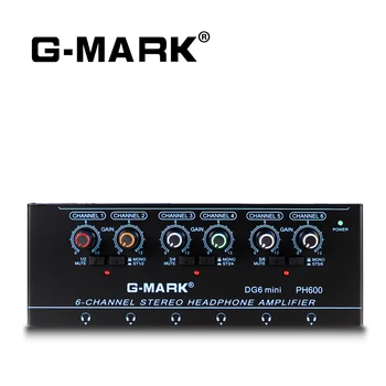 Усилитель Для Наушников G-MARK DG6Mini 6-Канальный Металлический Стерео Аудио Мини-Разветвитель Для Наушников С Адаптером Питания
