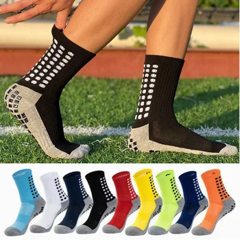 Футбольные Носки Мужские Женские Силиконовые Нескользящие Спортивные Носки Утолщенные Нейлоновые Дышащие Профессиональные Баскетбольные Футбольные Носки Для Бега