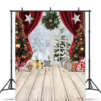 Художественная ткань SHUOZHIKE Рождественская тема, фон для фотосъемки, реквизит, фоны для семейного фестиваля с сосной для фотостудии ZM-06