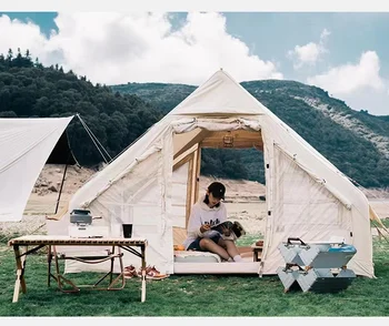 캠핑 루프 탑 텐트 용 방수 소재 야외 3 * 2m 사막 풍선 밀폐형 캠핑 텐트